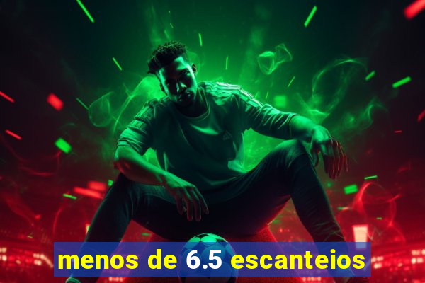 menos de 6.5 escanteios